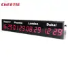 Gift Office Desktop Current Time Display 24 Time Zone World Time Clock
