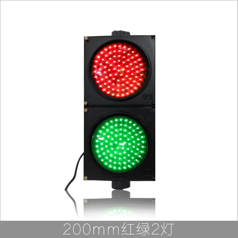 Impermeable Tráfico De Señales De Luz 200mm Rojo Verde Luces Led Pc Luz De La Lente Luces De 8846