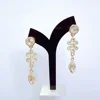 2019 Top seller fashion heating assembly dangle drop stud earrings with crystal glass stones