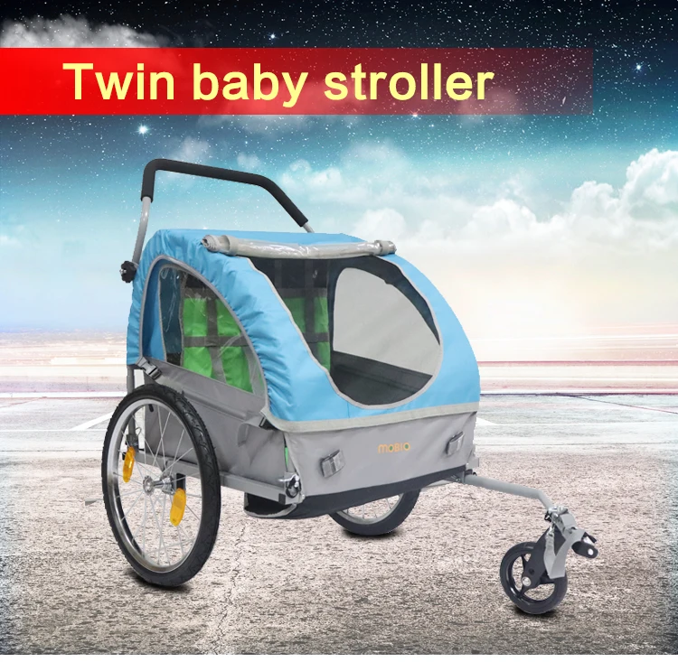 Tuv/gs Approval Folding Twin Bicycle Baby Trailer Bike Trailer Buy