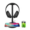 New Bee innovate 2-in-1 aluminum headphone display stand with usb charger