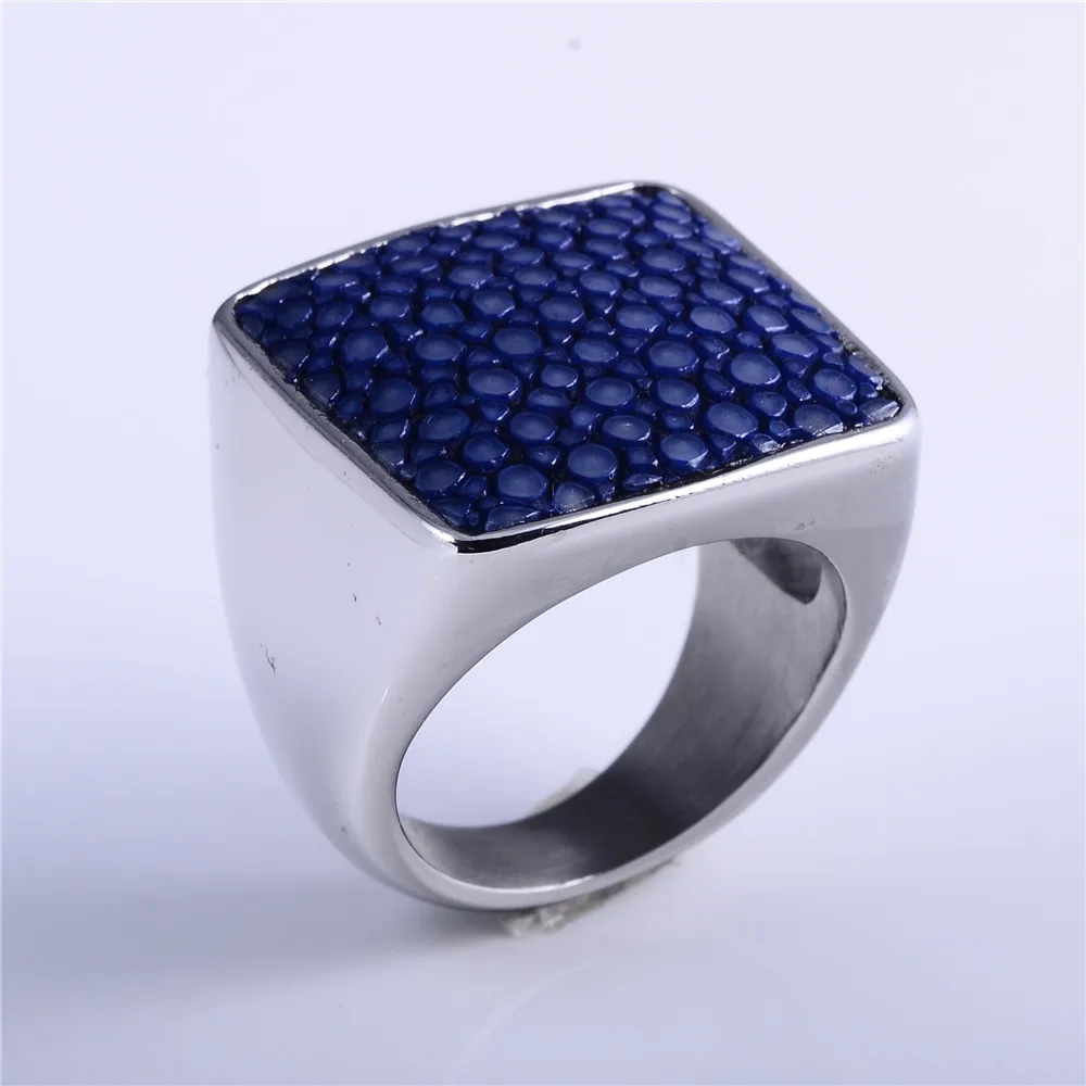 Wholesale Men's Gemstone Ring Exquisite Stainless Steel Jewelry Buy
