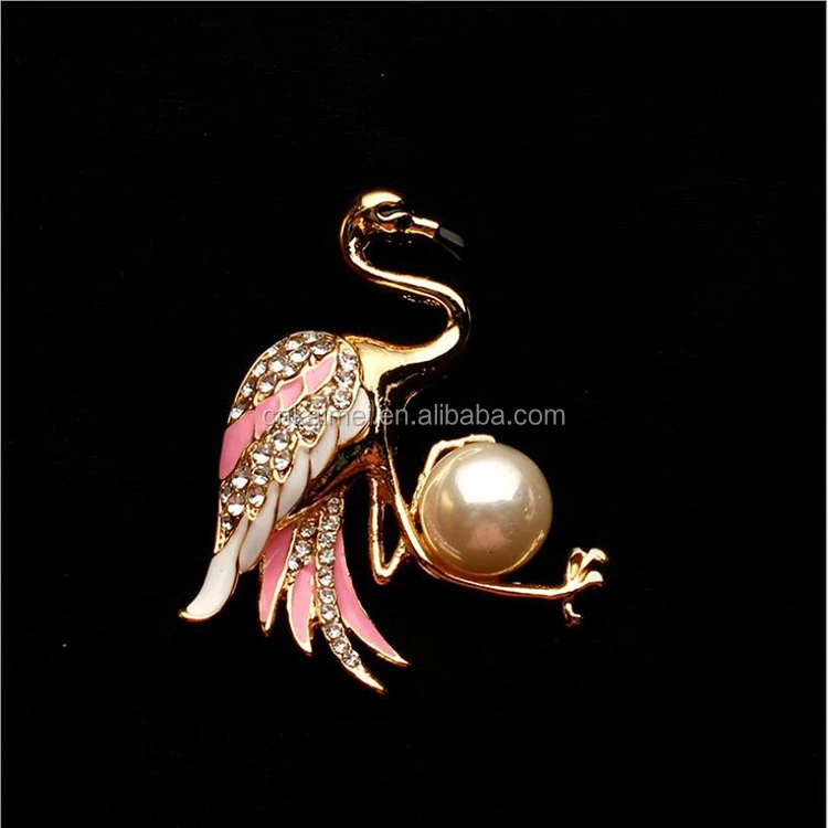 2019 New Bohemian Crystal Flamingo Hair Pins Sets For Women Girls