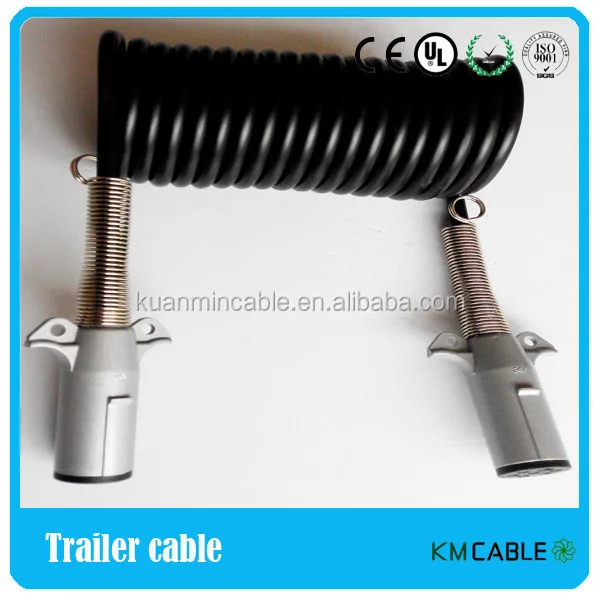 Câble Remorque 13 Fils - 10 Mètres | Section 0,5mm² - Résistant Huile Et Eau | Pour Camping-car, Véhicule