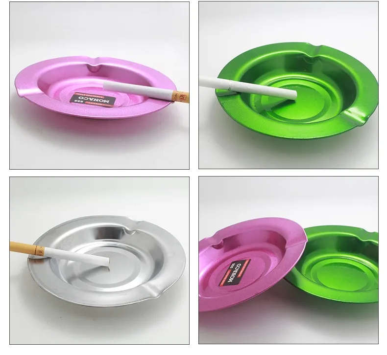 High Quality Disposable Durable Logo Printed Portable Tin Ashtrays
