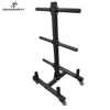 China wholesale barbell weight plate rack with wheels for weightlifting training
