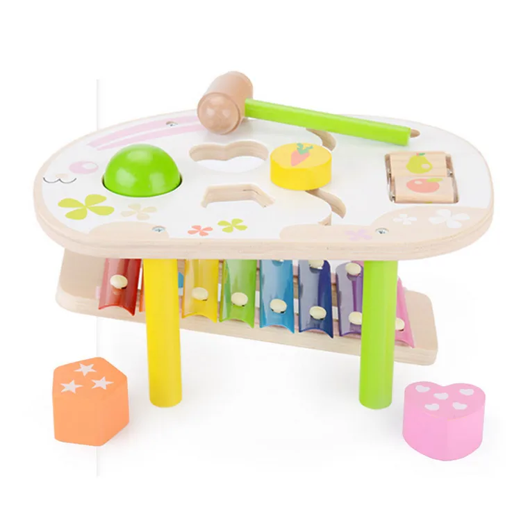 wooden musical activity centre