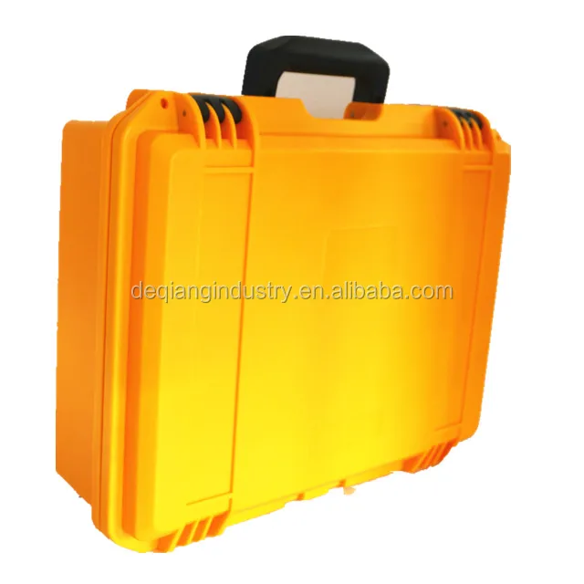 Injection foam inside plastic tool box ease carrying protective waterproof suitcase