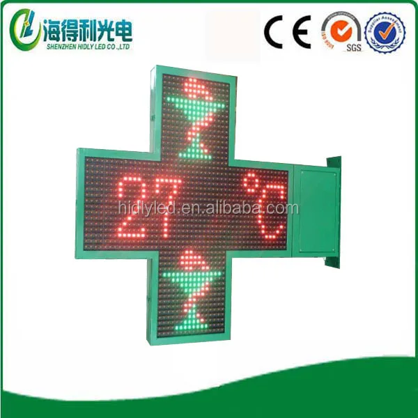 Moving LED Cross Light Program LED Pharmacy Cross Sign Board for Church ...