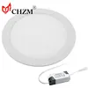 Round LED panel light 18w PC brushed flat lamp Slim Surface LED Panel Light