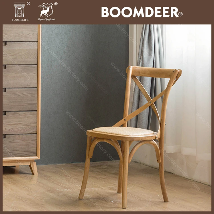 product-Cross Back Chair Dining Chair Specific Use and Wooden Material Dinning Chair-BoomDear Wood-i-1