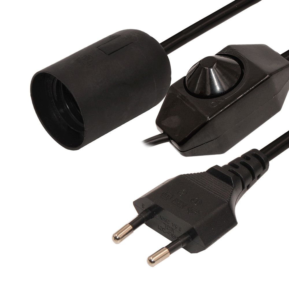 Vde 2.5a 250v Plug 2 Prong European Power Cord With 303 304 On/off
