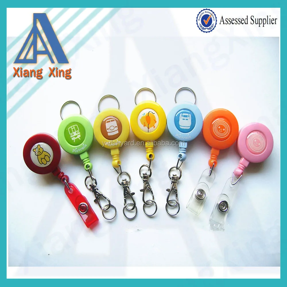 Wholesale Badge Reel Carabiner Custom Retractable Badge Holders Yoyo