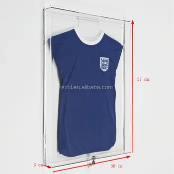Clear Acrylic Football T Shirt Frame/ Jersey Display Box Case With Lock ...