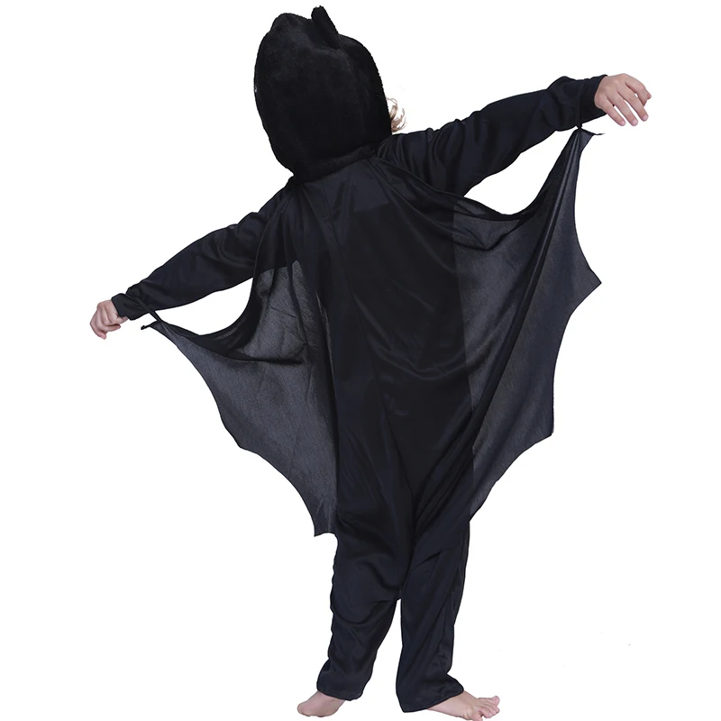 Amazon Hot Selling Popular Bulk Black Bat Halloween Costume For Kids