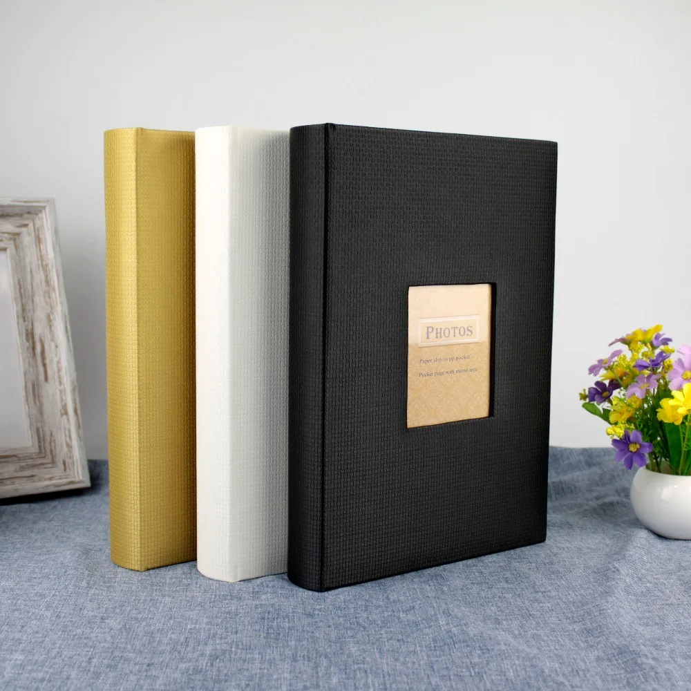 织物模切窗口封面婚礼相册 5 "x 7" 相册书风格 5r 照片滑婴儿废书