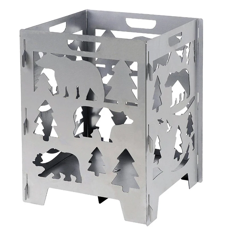 Burn Cage Fire Pit Stove Box For Patio Camping Buy Incinerator