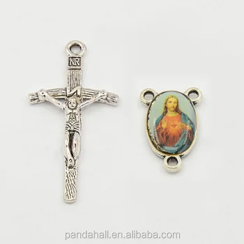 rosary crucifix catholic wholesale parts holy beads making tibep lf centers larger