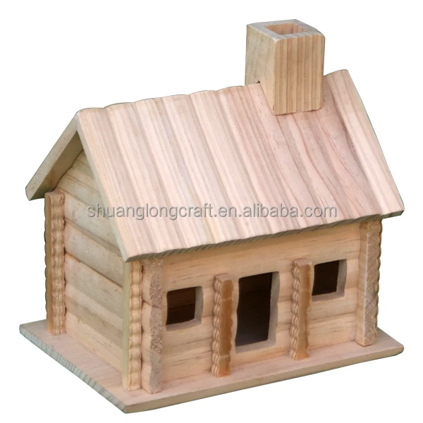 casas de madera en miniatura