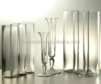 Customized Clear Glass Flower Vase High Borosilicate Glass Vase