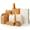 Eco friendly kraft food paper bag sandwich bag for packaging bread bag Manufacturer