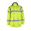 Logo Printed fabric Multi Pockets Working Security Jacket Safety Reflective