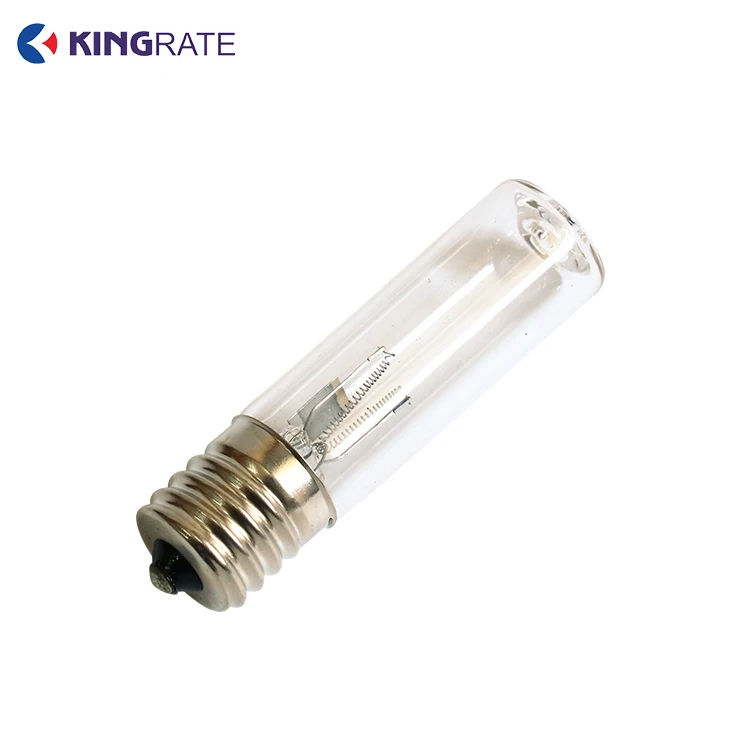 High Purity Quartz Tube For Mini Germicidal UV Lamp 53mm E17 3W mini lamp 10v/12v uvc light for washing machine or