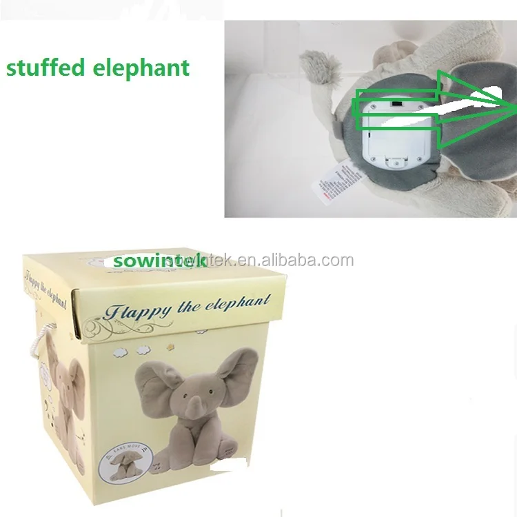 musical elephant soft toy