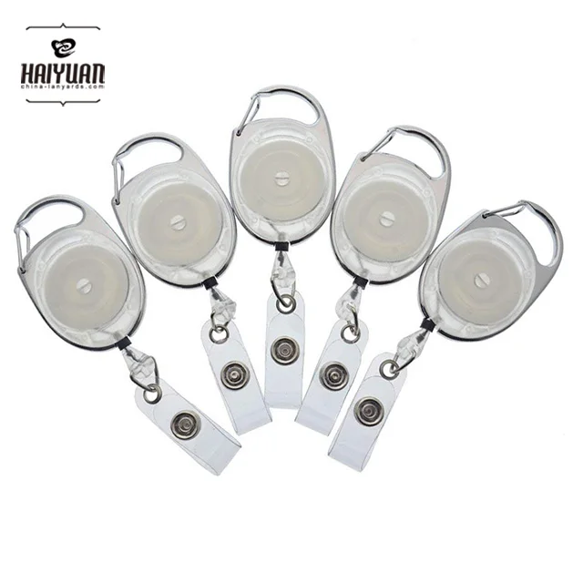 special badge reel - white