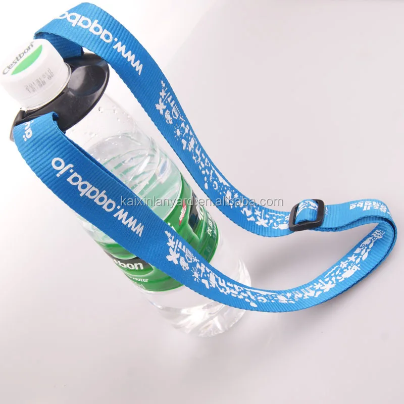 Adjustable Water Bottle Holder Lanyard With Custom Logo & Design And