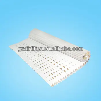 Paint overspray filter media
