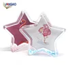 China suppliers gift 2019 home accessories gifts acrylic crystal snow globe star photo frame with shining slice