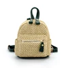 Fashion design straw bags small backpack for girls