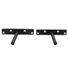 Heavy Duty Floating Shelf Bracket (4 pcs) Solid Steel Blind Shelf Supports - Hidden Brackets for Floating Wood Shelves