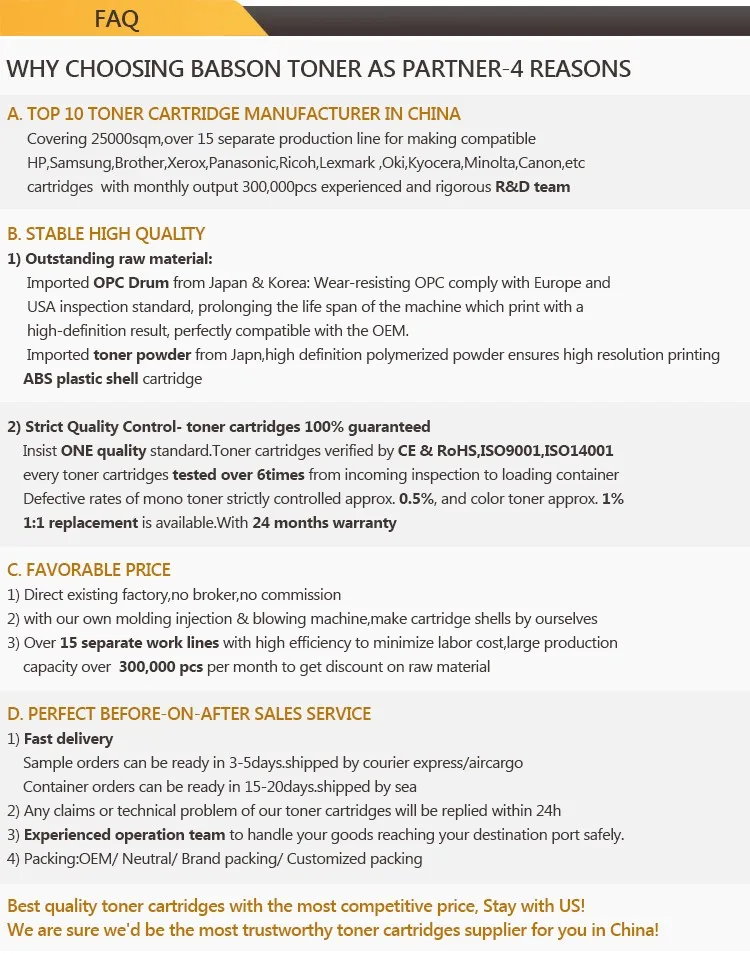 Stable Quality Compatible Black Toner Cartridge Q2612 12A for HP Printer