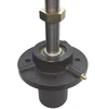 Spindle assembly replaces Dixie Chopper 10161-L. Spindle housing with bearings, seals, long shaft.