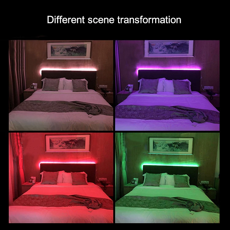 Outdoor Indoor decor wall wash remote control rgb ip68 led strip light