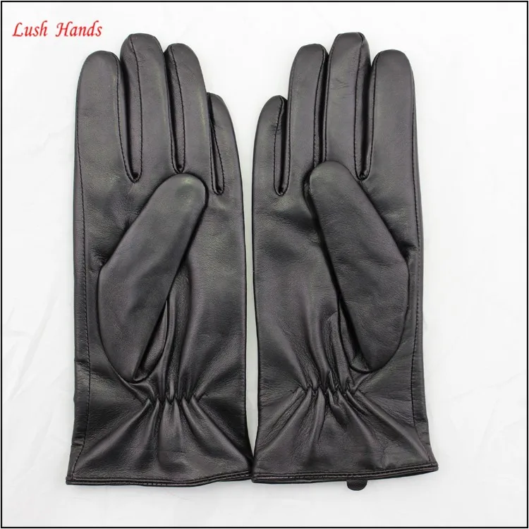 The best quality ladies and girls leather gloves with leather bow