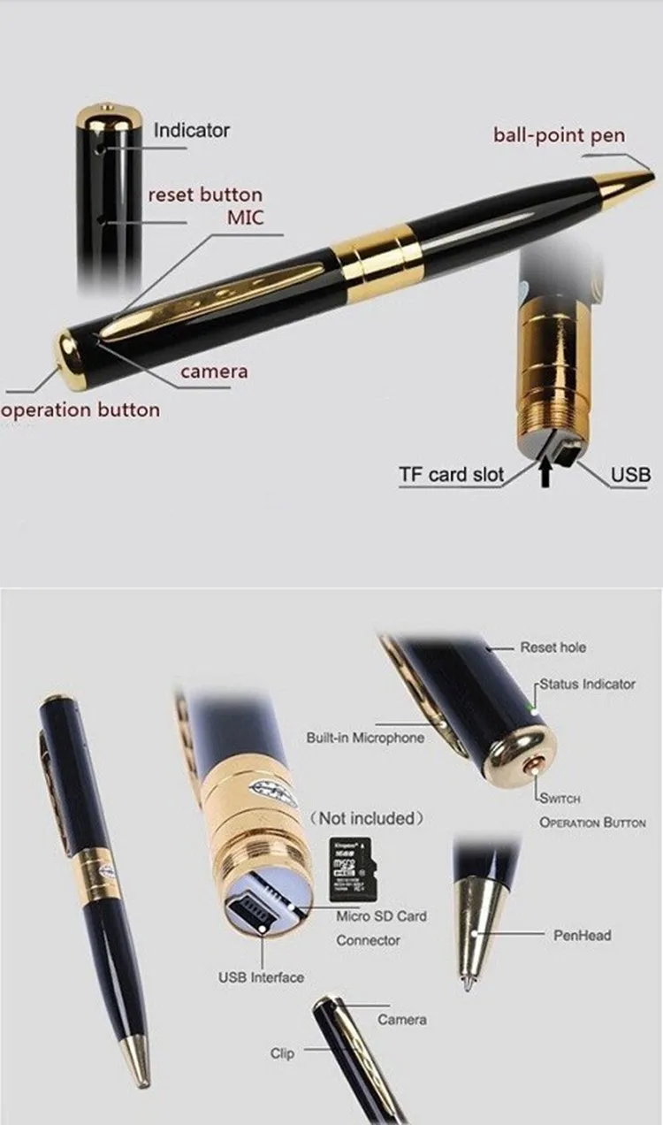 DVR Pen Digital 960p HD Video & Audio Hidden Camera Executive Pen Built-In Rechargeable Battery.jpg