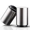 Kitchen Tools Box Packing Promotional Automatic Cap Opener Stainless Steel Blank Bulk Metal Magnetic Push Down Push Up Opener