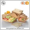 Custom made disposable takeout food warmer packing paper lunch box