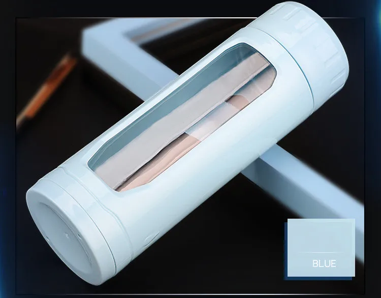 Multi-function 400 ML Double Wall Glass Bottle With Plastic Package, Glass Water Bottle For Gift