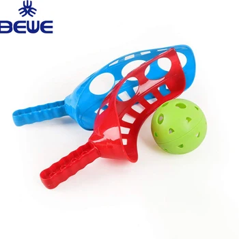 Toss Catch Game Family Beach Kids Plastic Scoop Racket Set - Buy ...