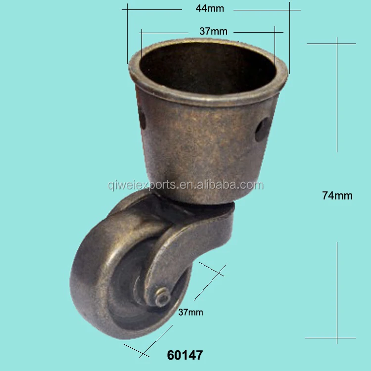 60147 37mm brass wheel for antique furniture