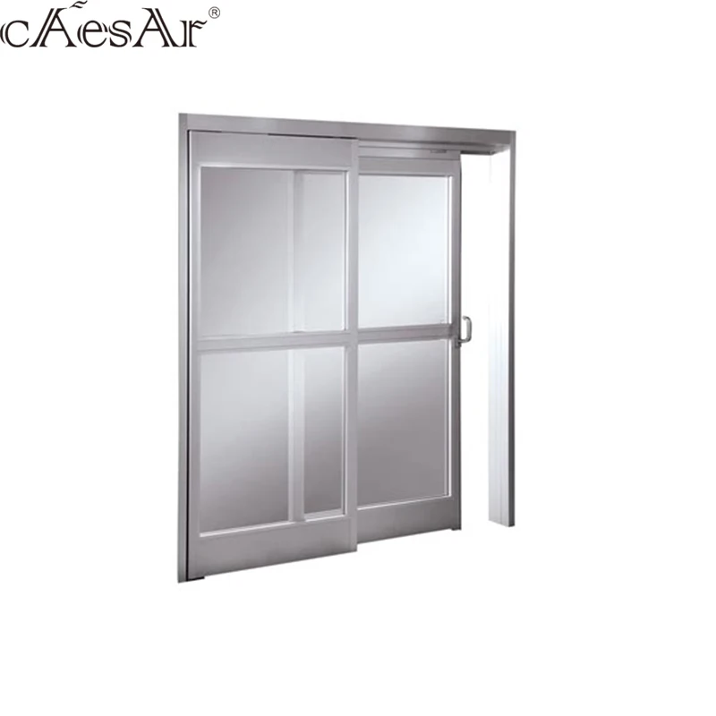 Caesar ES200 three panel aluminum smart patio triple automatic sliding doors with frame for patio
