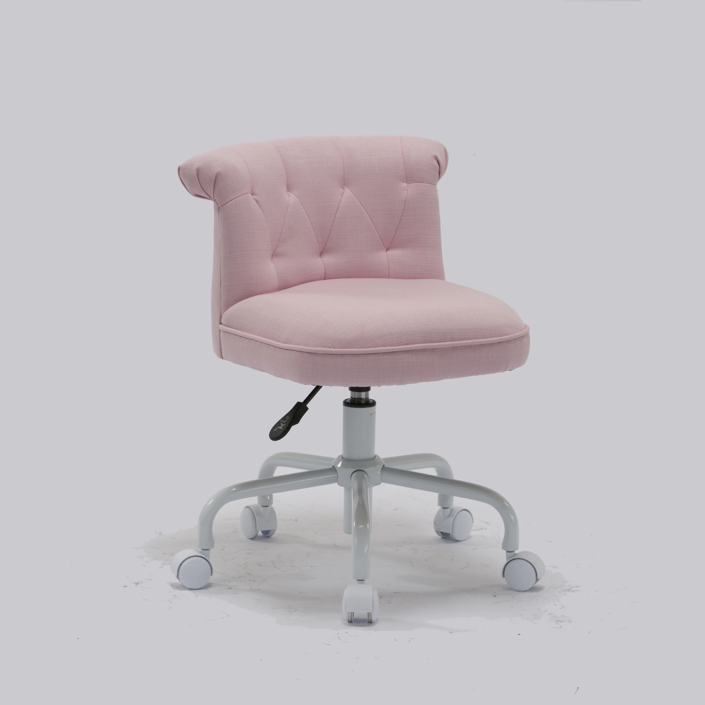 Macaron Office Chair Armless,Home Office Chair Pink Chair,Girl Chair