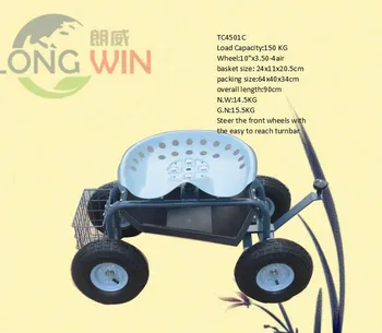 Garden Stool Tractor Seat Rolling Swivel Gardening Cart Garden Stool Tractor Seat Rolling Swivel Gardening Cart