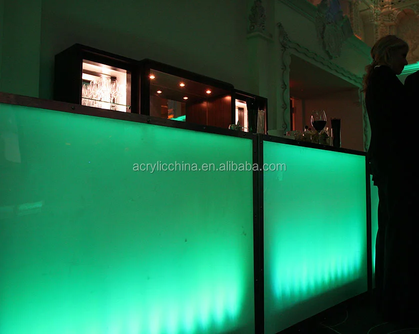 Modern Elegant Acrylic Bar Counter,Solid Surface Cafe Plexiglass Bar