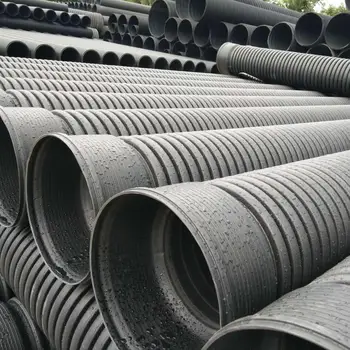 sn8 polypropylene spiral corrugated plastic pipes larger