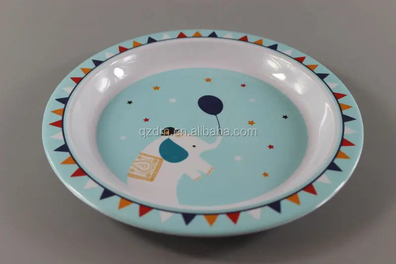 100% Melamine kid's dinner plate , children lunch plate